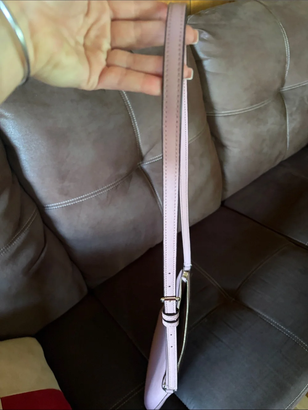 Kate Spade♠️ Mauve Pink Saffiano Crossbody Bag with Gold Hardware
